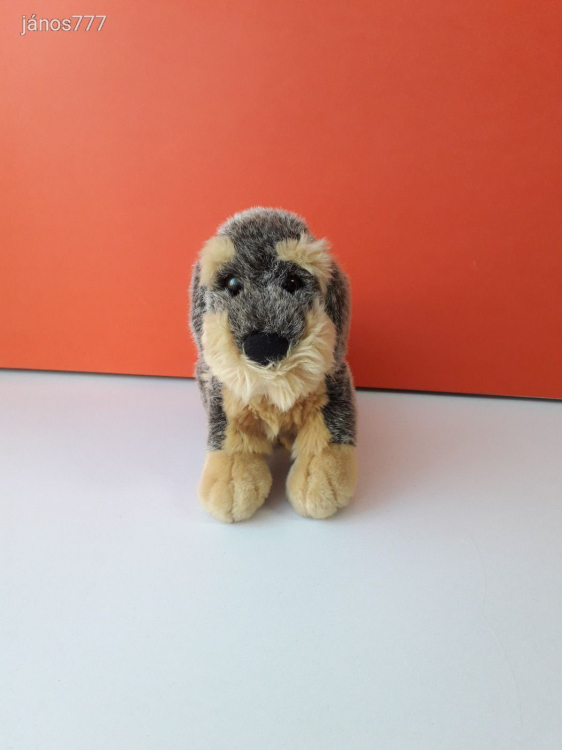 Szálkás szőrű TACSI Kutya DRÓTSZŐRŰ TACSKÓ plüss kutyus kabala figura 27 cm EXTRA ! ÉLETHŰ !!