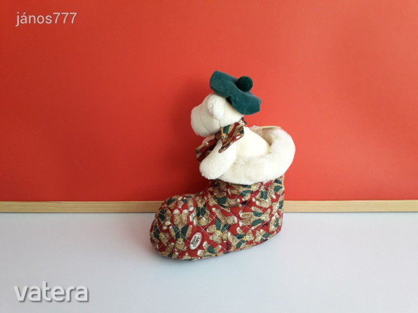 Eredeti NICI MACKÓ csizmában maci plüss kabala figura ! 19 cm-es medve !  EXTRA ! NICI plüssfigura !