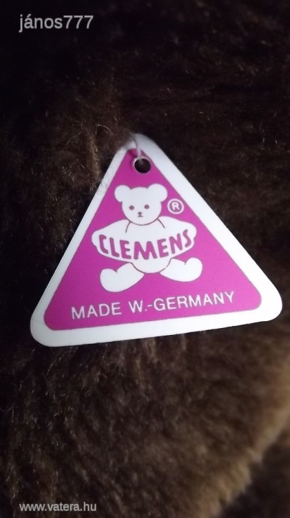 Eredeti CLEMENS GERMANY mackó maci medve ANTIK !!!