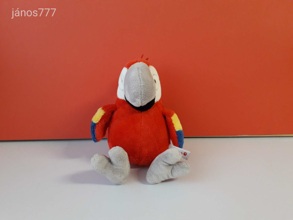 Eredeti NICI PAPAGÁJ madár plüss 25 cm-es kabala figura EXTRA ! Hangot adó !