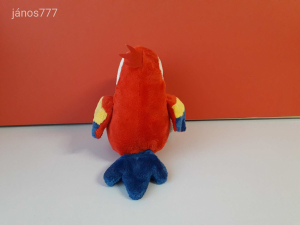 Eredeti NICI PAPAGÁJ madár plüss 25 cm-es kabala figura EXTRA ! Hangot adó !