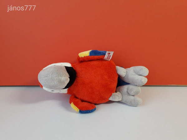Eredeti NICI PAPAGÁJ madár plüss 25 cm-es kabala figura EXTRA ! Hangot adó !