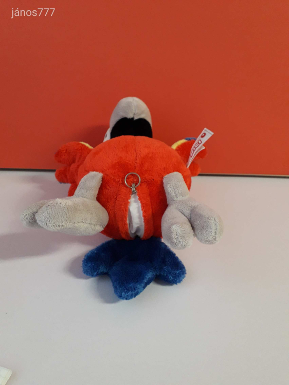 Eredeti NICI PAPAGÁJ madár plüss 25 cm-es kabala figura EXTRA ! Hangot adó !