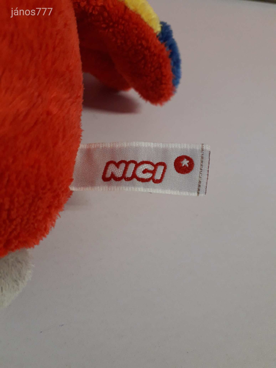 Eredeti NICI PAPAGÁJ madár plüss 25 cm-es kabala figura EXTRA ! Hangot adó !