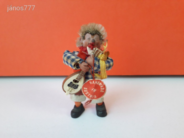 Peter Figuren vintage SÜN sündisznó kabala figura retro süni állatfigura Handmade in Austria ! EXTRA