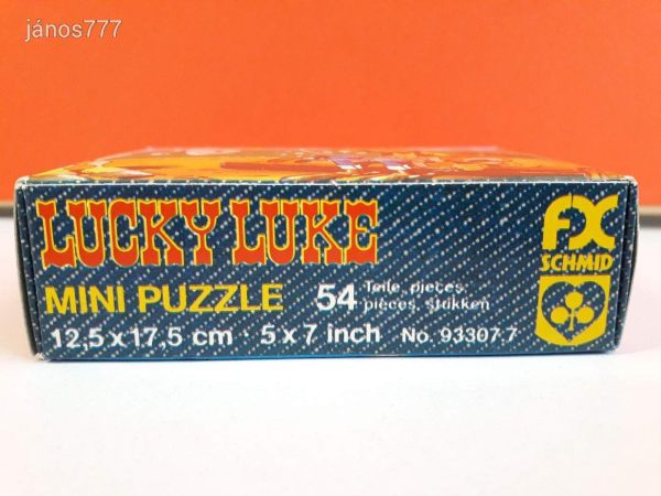 Eredeti Schmid Lucky Luke Mini-Puzzle 54 !! No.: 93307.7 ! 1984-es kiadás !!