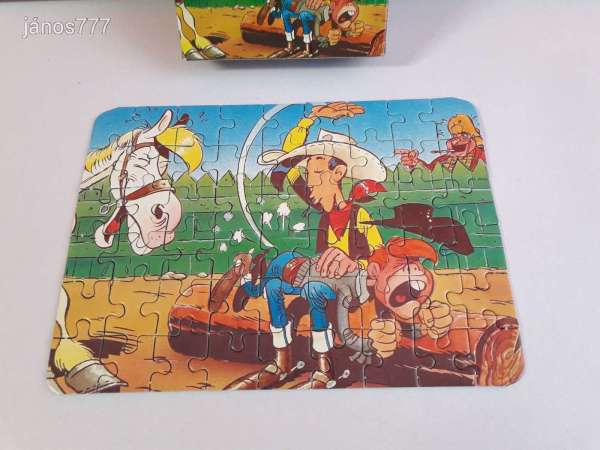 Eredeti Schmid Lucky Luke Mini-Puzzle 54 !! No.: 93307.7 ! 1984-es kiadás !!