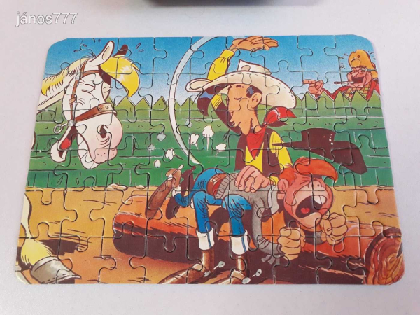Eredeti Schmid Lucky Luke Mini-Puzzle 54 !! No.: 93307.7 ! 1984-es kiadás !!