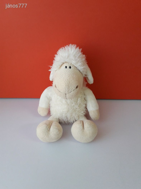 Eredeti NICI BÁRÁNY plüss bari kabala figura 38 cm-es FEHÉR BÁRÁNY plüssfigura !! EXTRA !!!