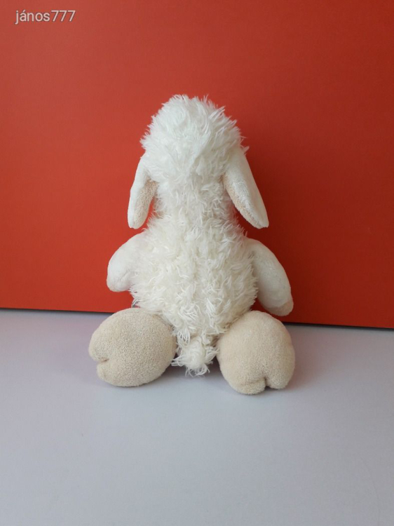 Eredeti NICI BÁRÁNY plüss bari kabala figura 38 cm-es FEHÉR BÁRÁNY plüssfigura !! EXTRA !!!