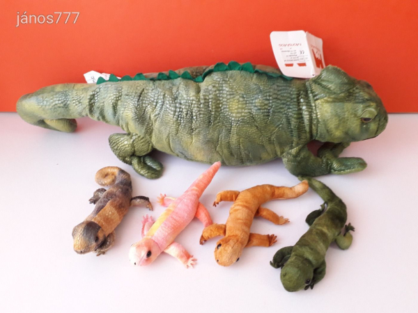 Eredeti MorisMos KAMÉLEON plüss kabala figura 63 cm-es plüssfigura + 4 kicsi !!! EXTRA !!!