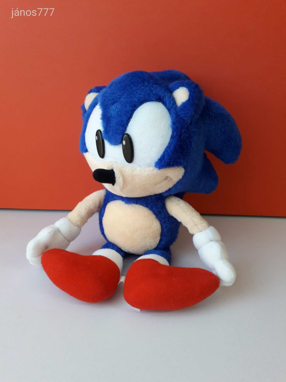 Eredeti SEGA SONIC figura plüss vintage Sonic the Hedgehog plüss kabala figura 40 cm ! EXTRA !!!