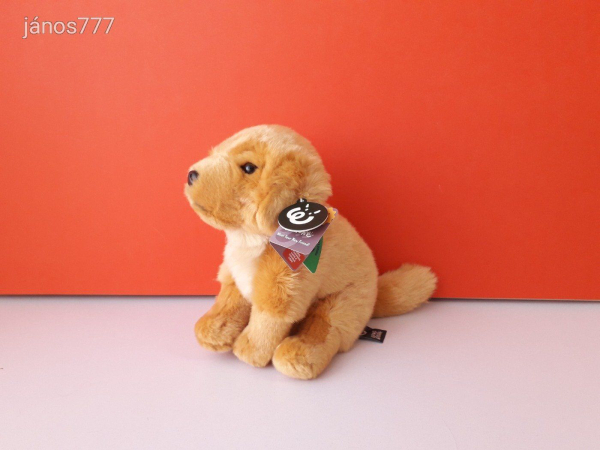Eredeti Living Nature GOLDEN RETRIEVER kutya plüss kölyök kutyus kabala figura 26 cm-es ! ÉLETHŰ !