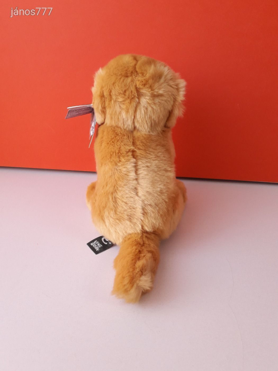 Eredeti Living Nature GOLDEN RETRIEVER kutya plüss kölyök kutyus kabala figura 26 cm-es ! ÉLETHŰ !