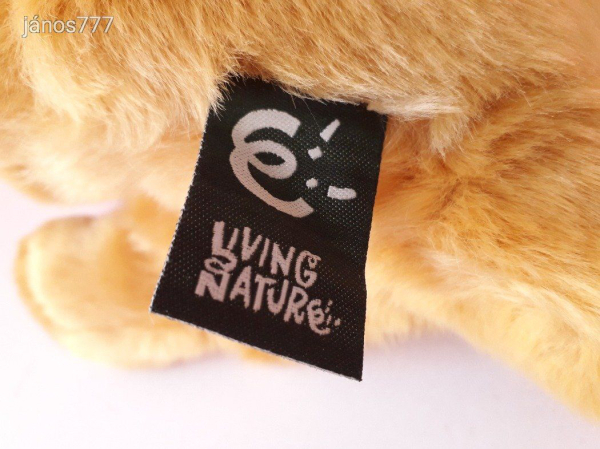 Eredeti Living Nature GOLDEN RETRIEVER kutya plüss kölyök kutyus kabala figura 26 cm-es ! ÉLETHŰ !