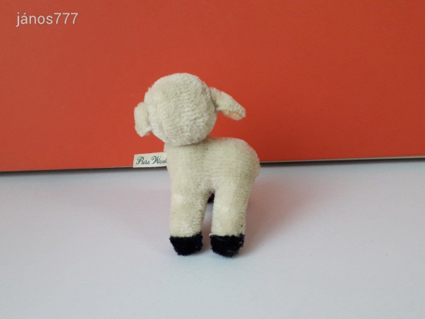 BÁRÁNY régi ANTIK plüss 10 cm-es BARI kabala figura !! EXTRA !!!