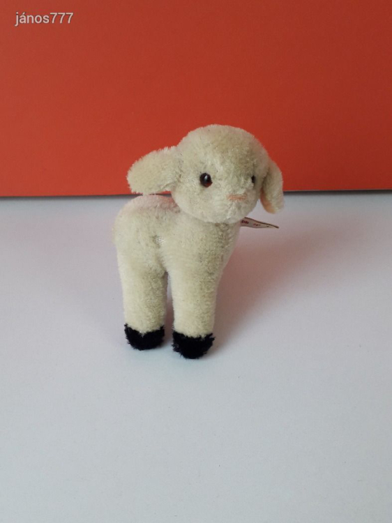 BÁRÁNY régi ANTIK plüss 10 cm-es BARI kabala figura !! EXTRA !!!
