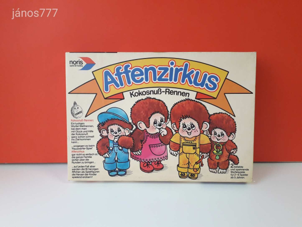 Eredeti Noris Affenzirkus társasjáték !! '80-as évek kiadás !!