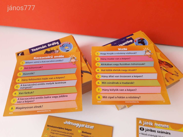 Eredeti Brainbox Állatok társasjáték !!