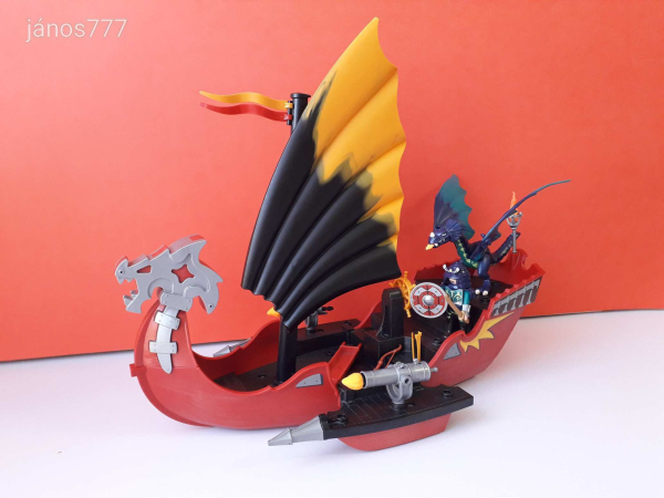 Eredeti Playmobil Harci sárkányhajó készlet nagy sárkánnyal !! Playmobil 5481