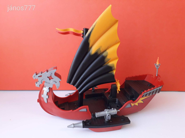Eredeti Playmobil Harci sárkányhajó készlet nagy sárkánnyal !! Playmobil 5481