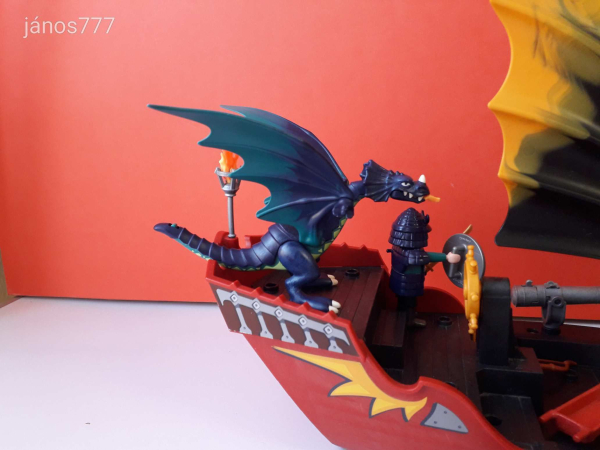 Eredeti Playmobil Harci sárkányhajó készlet nagy sárkánnyal !! Playmobil 5481