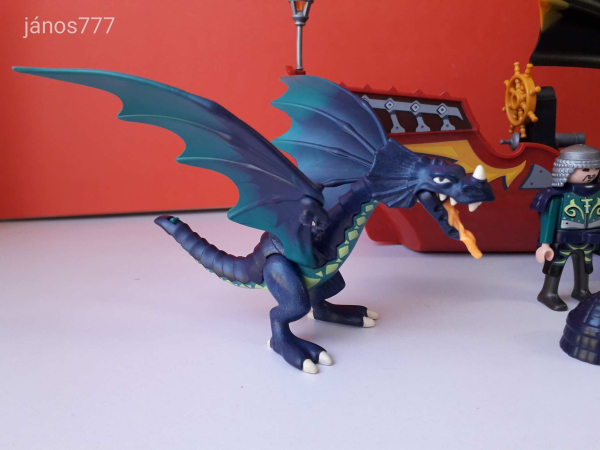Eredeti Playmobil Harci sárkányhajó készlet nagy sárkánnyal !! Playmobil 5481