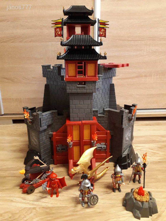 Eredeti Playmobil Óriás ázsiai sárkánykastély vár készlet !! Playmobil 5479
