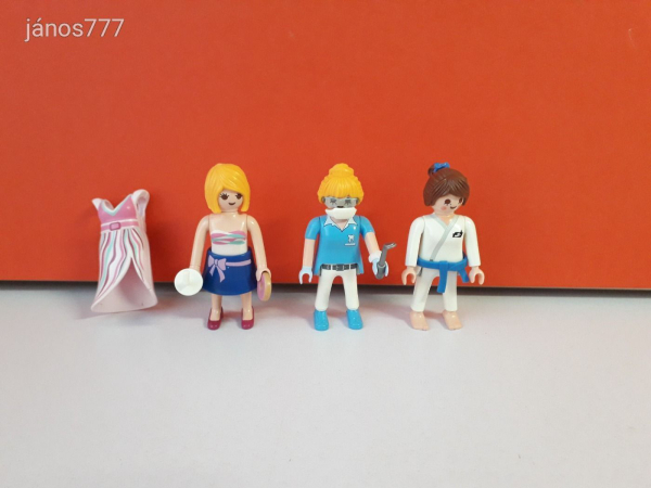 Eredeti Playmobil 3db nő lány figura különböző foglalkozásokkal !!