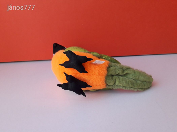 Eredeti Mömax reklám PAPAGÁJ plüss madár kabala figura 26 cm-es plüssfigura ! ÉLETHŰ !!
