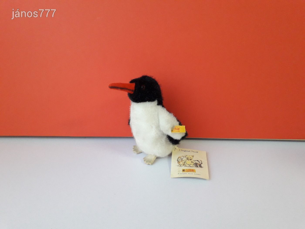 Eredeti STEIFF pingvin kabala figura !! 15 cm-es plüssfigura !!! EXTRA !!