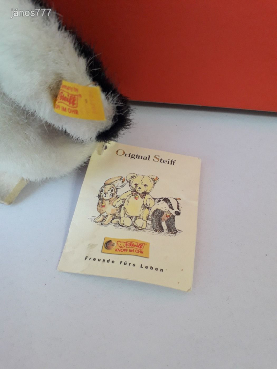 Eredeti STEIFF pingvin kabala figura !! 15 cm-es plüssfigura !!! EXTRA !!