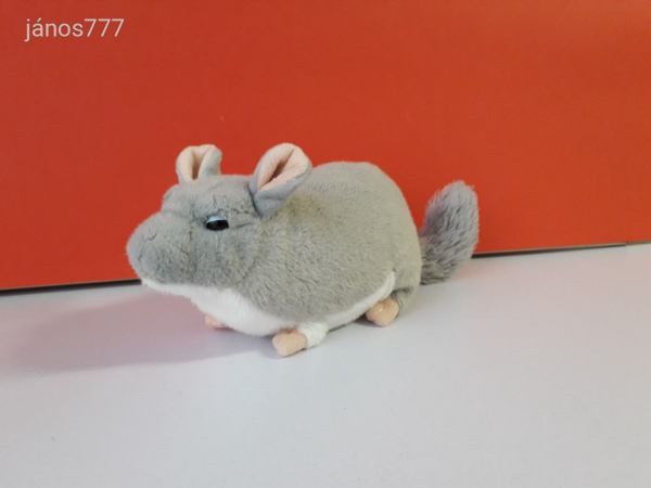Csincsilla plüss rágcsáló 30 cm-es kabala figura !!! EXTRA !! ÉLETHŰ !!