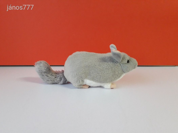 Csincsilla plüss rágcsáló 30 cm-es kabala figura !!! EXTRA !! ÉLETHŰ !!
