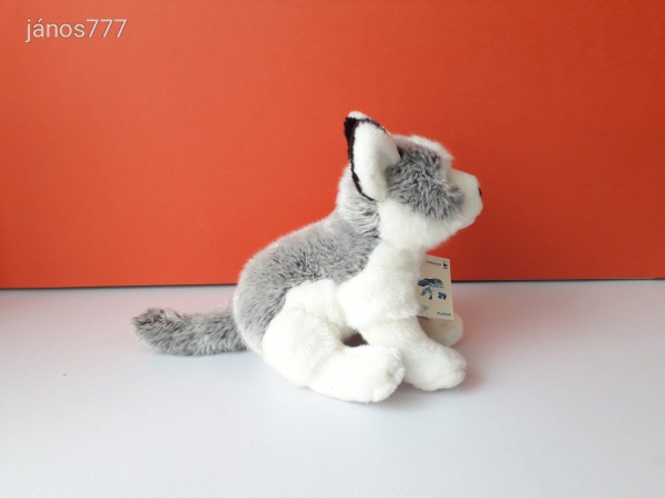 Eredeti WWF HUSKY kutya plüss 33 cm-es kutyus kabala figura !! EXTRA !! ÉLETHŰ !!