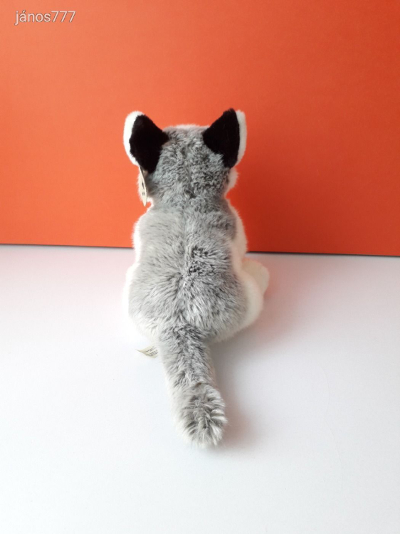 Eredeti WWF HUSKY kutya plüss 33 cm-es kutyus kabala figura !! EXTRA !! ÉLETHŰ !!