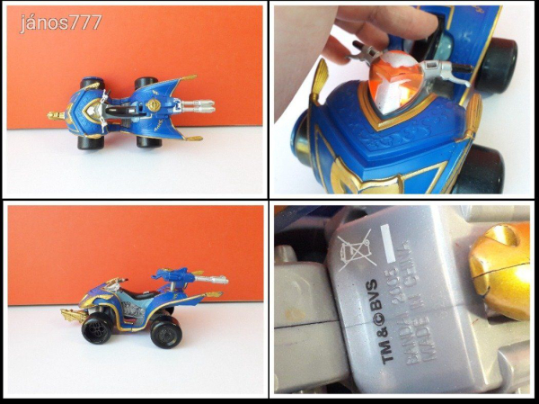 Eredeti Bandai 2005 Power Rangers Mystic Force Solar Tracker + akciófigura !!