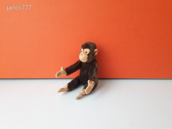 Eredeti STEIFF majom plüss kabala figura 17 cm-es csimpánz maki ! EXTRA !