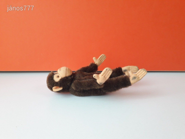 Eredeti STEIFF majom plüss kabala figura 17 cm-es csimpánz maki ! EXTRA !