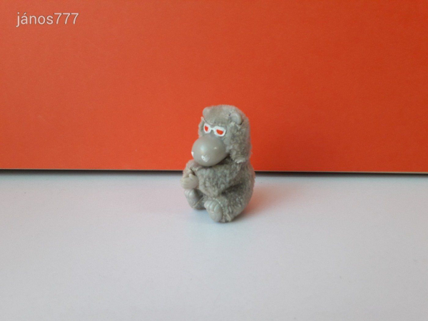 Gorilla majom 7 cm-es Csíptetős kezű retro kabala figura !!
