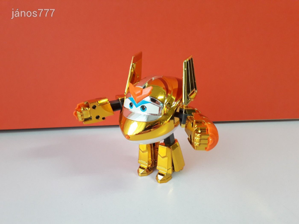 Eredeti Super Wings A Szárnyalók transformers átalakuló repülő Golden Boy ! 12cm