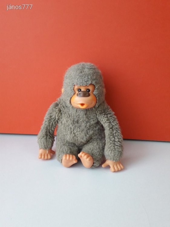 Eredeti Sekiguchi Monchhichi GONGA Moncsicsi Moncsi vintage retro gorilla kabala figura 20 cm EXTRA