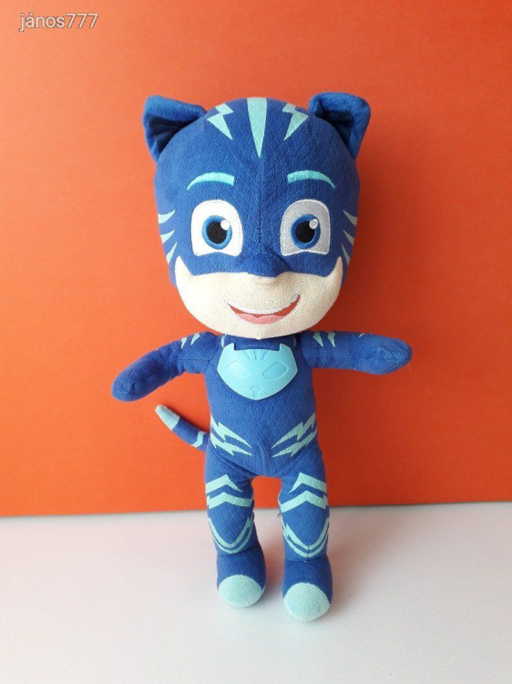 PJ MASKS Pizsihősök mese MACSKA 38 cm-es plüss kabala figura ! Éneklő - zenélő - világító EXTRA