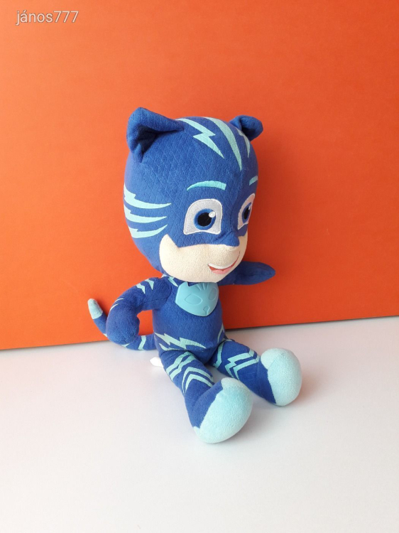 PJ MASKS Pizsihősök mese MACSKA 38 cm-es plüss kabala figura ! Éneklő - zenélő - világító EXTRA