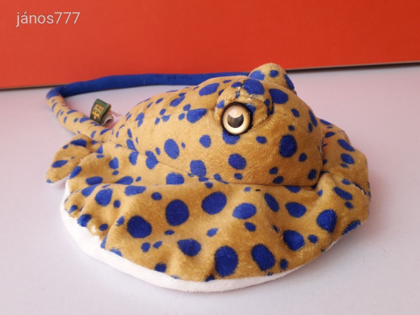 Eredeti Wild Republic Rája plüss HAL ritkaság 62 cm-es kabala figura ! EXTRA !!! ÉLETHŰ !!!