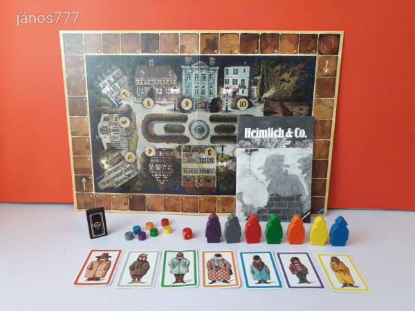 Eredeti Ravensburger 1986 Heimlich and Co.Titkos és Társa nyomozós társasjáték !!