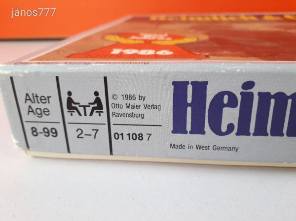 Eredeti Ravensburger 1986 Heimlich and Co.Titkos és Társa nyomozós társasjáték !!