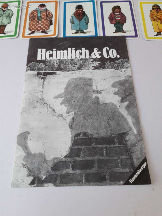 Eredeti Ravensburger 1986 Heimlich and Co.Titkos és Társa nyomozós társasjáték !!