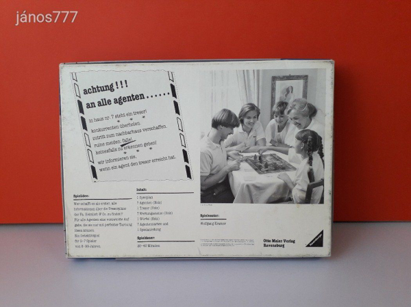 Eredeti Ravensburger 1986 Heimlich and Co.Titkos és Társa nyomozós társasjáték !!