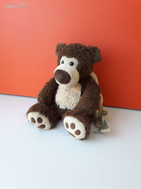 Eredeti BIG NOSE BUDDIES maci medve plüss mackó plüssmackó kabala figura EXTRA ! HÁTIZSÁK 27 cm-es !